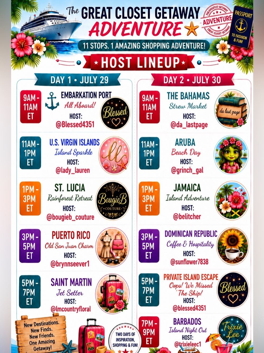 The Great Closet Getaway Monthly Share Show Train Flyer - Picture 2 of 3
